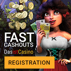 Das Ist Casino 50 free spins and 150% bonus up to €/$ 350 (or 1 BTC)